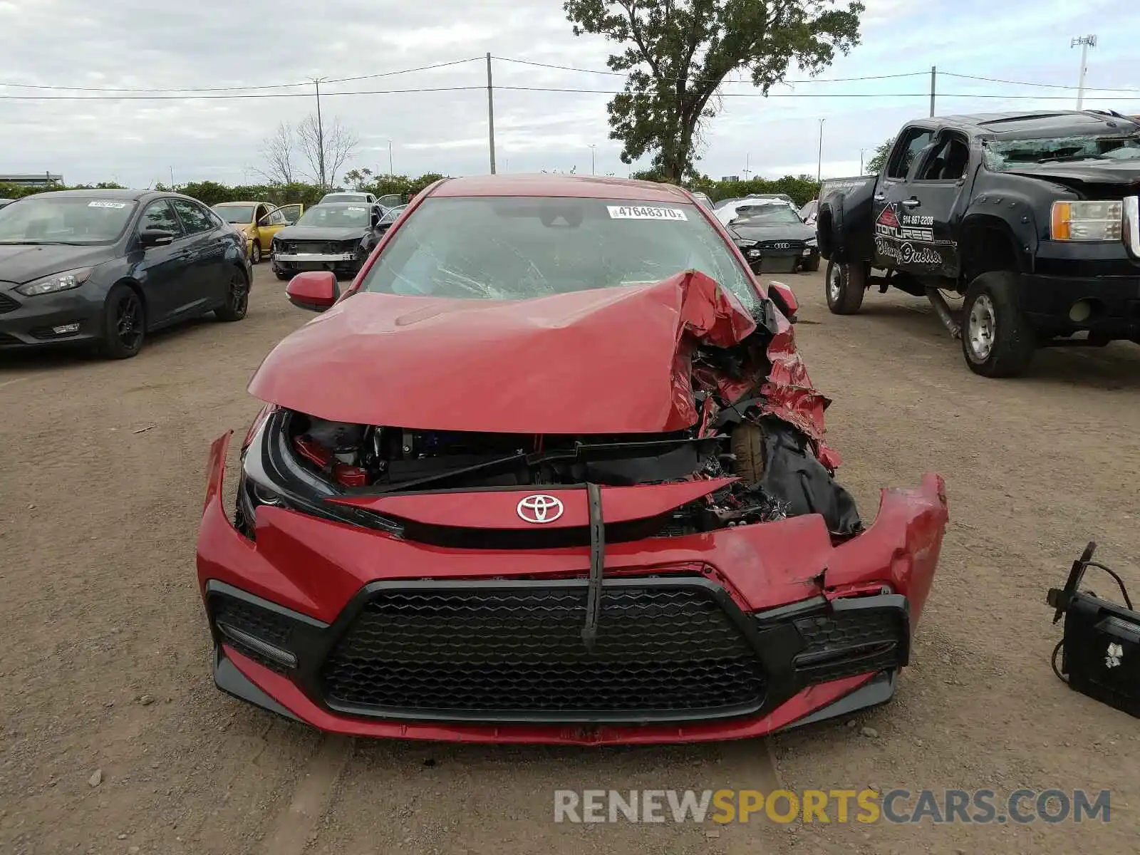 9 Photograph of a damaged car 5YFB4RBE7LP001599 TOYOTA COROLLA 2020