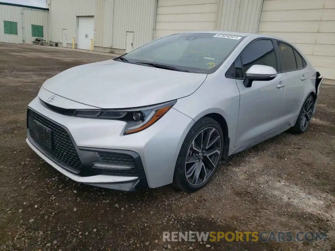 2 Photograph of a damaged car 5YFB4RBE7LP010870 TOYOTA COROLLA 2020