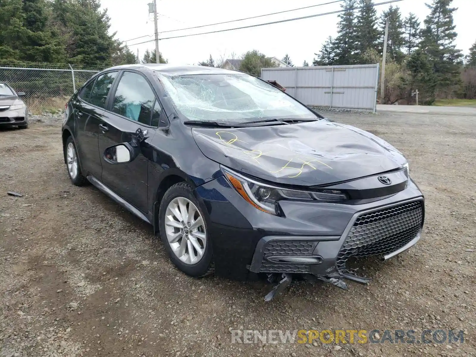 1 Photograph of a damaged car 5YFB4RBE7LP015681 TOYOTA COROLLA 2020