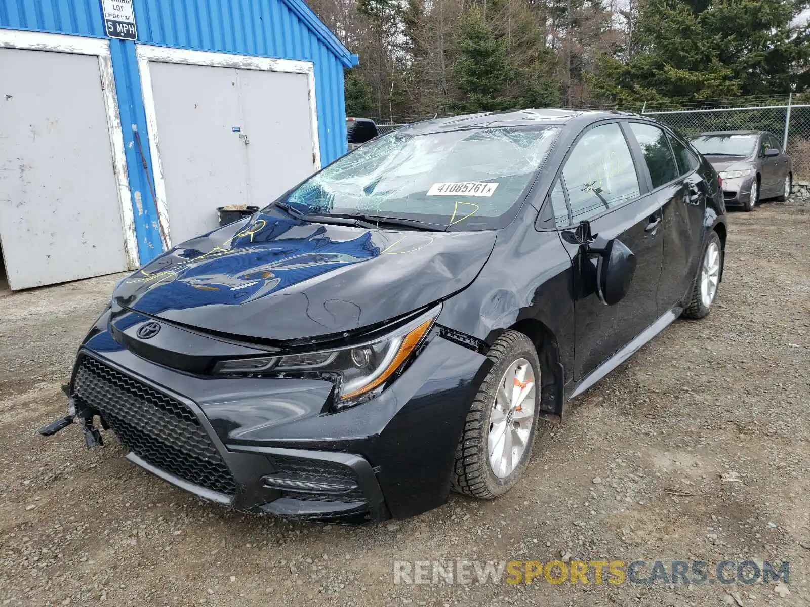 2 Photograph of a damaged car 5YFB4RBE7LP015681 TOYOTA COROLLA 2020