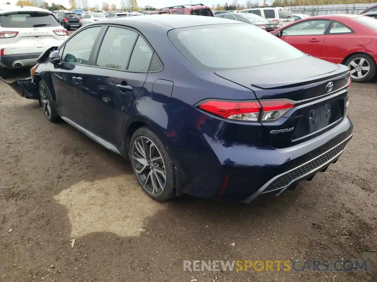 3 Photograph of a damaged car 5YFB4RBE7LP031072 TOYOTA COROLLA 2020