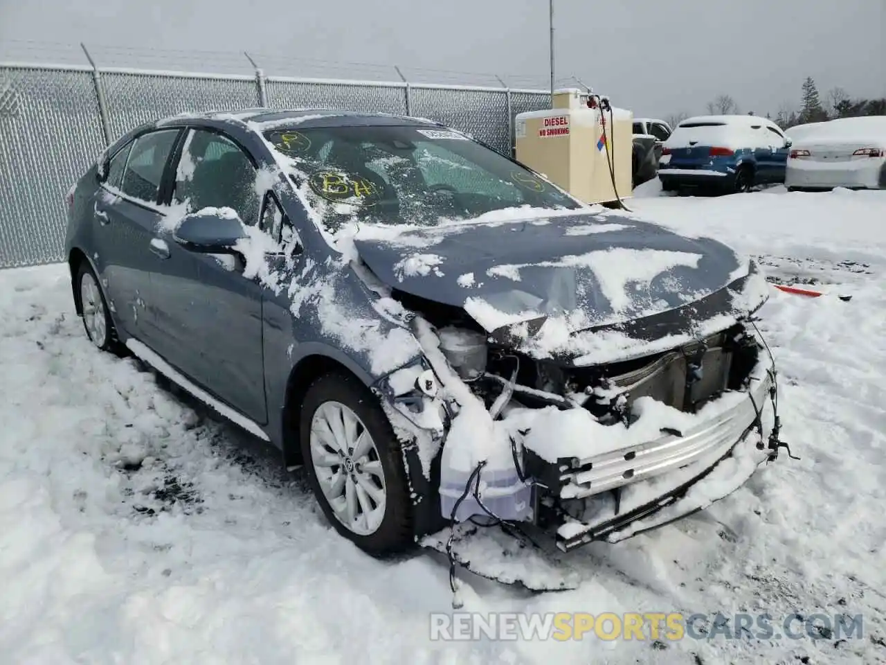 1 Photograph of a damaged car 5YFB4RBE8LP048561 TOYOTA COROLLA 2020