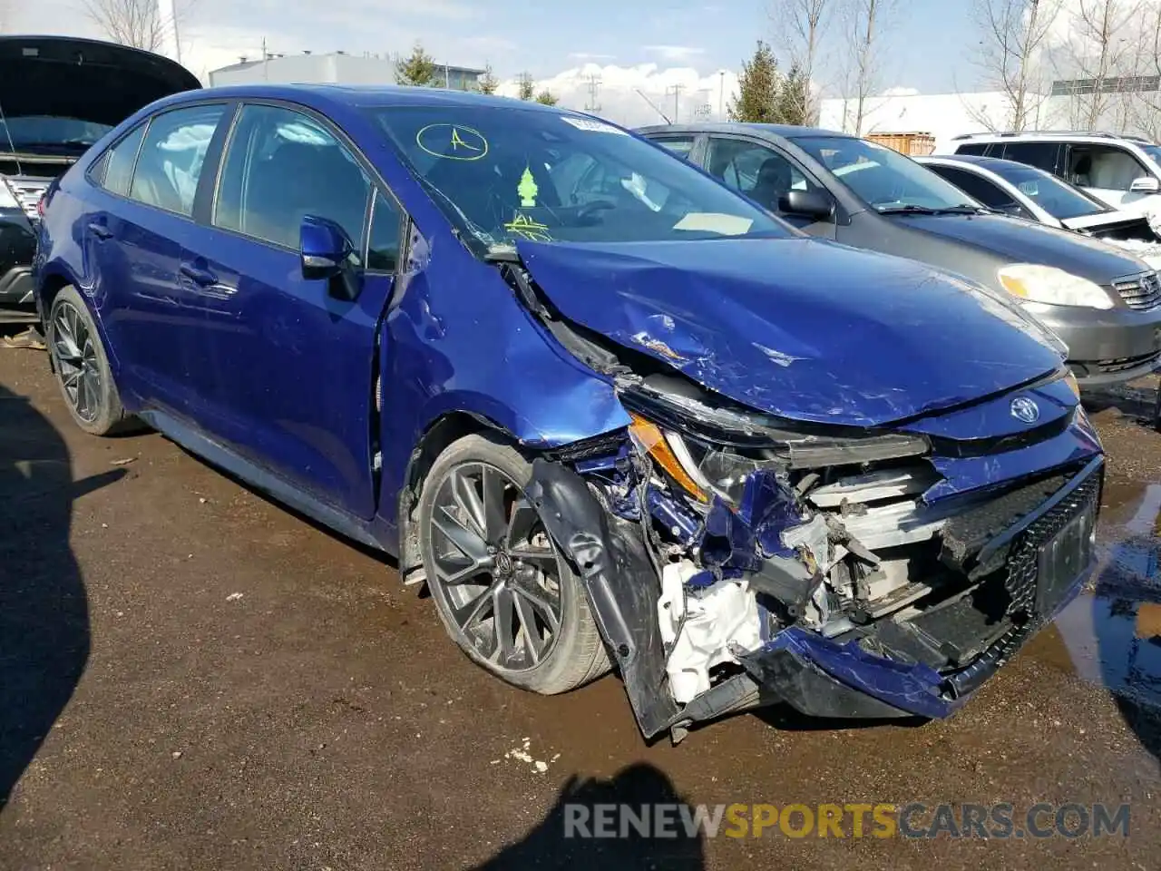 1 Photograph of a damaged car 5YFB4RBE9LP003175 TOYOTA COROLLA 2020