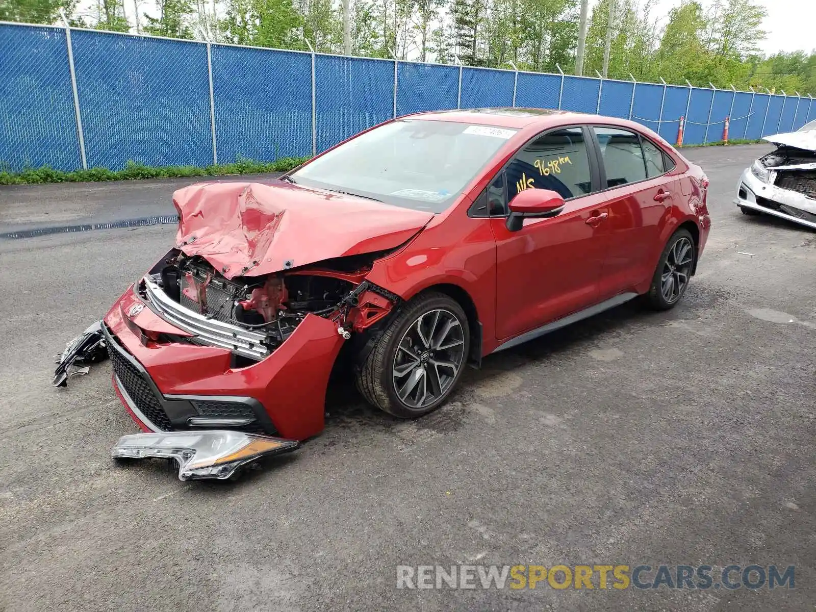 2 Photograph of a damaged car 5YFB4RBEXLP005243 TOYOTA COROLLA 2020