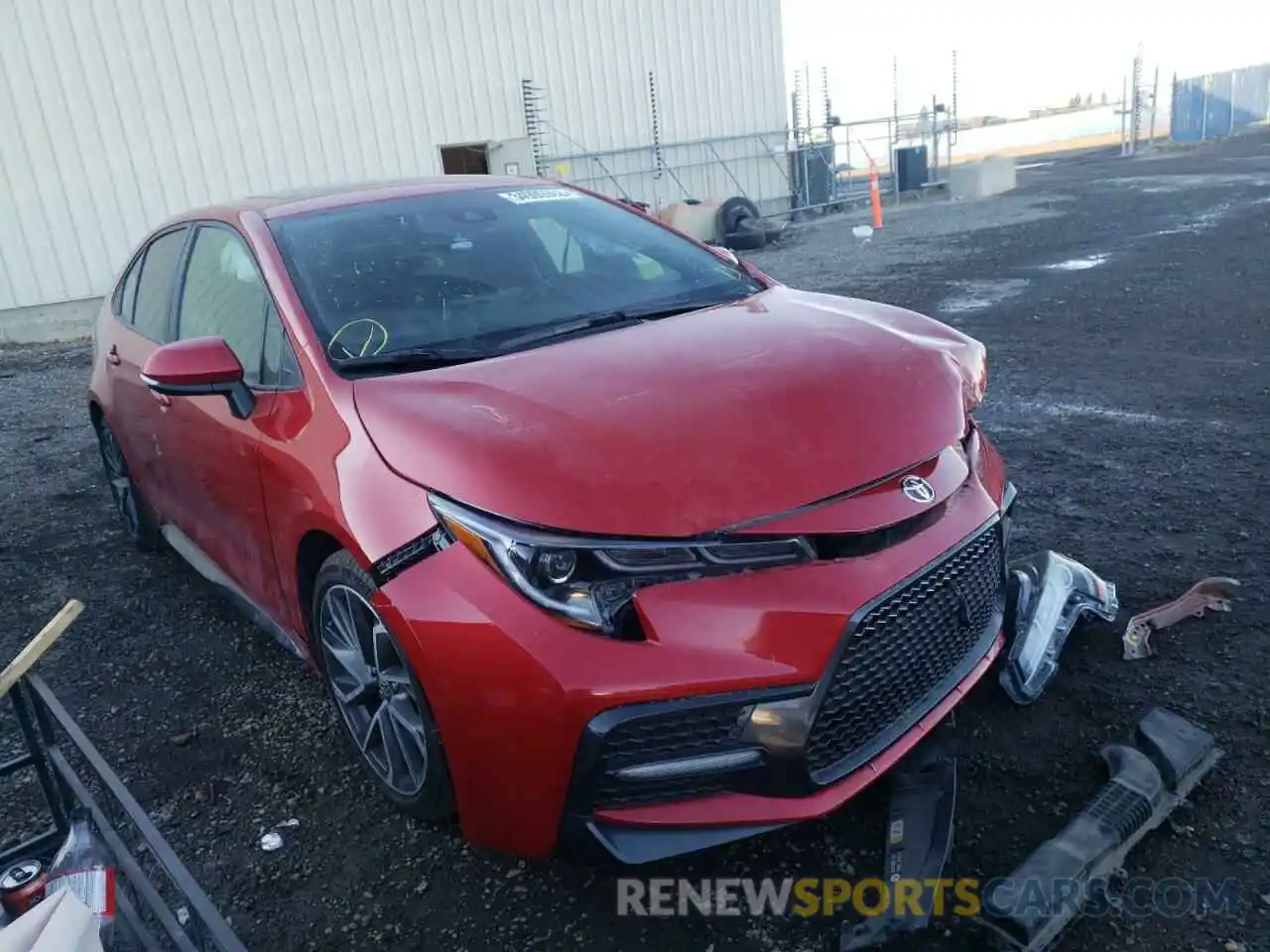 1 Photograph of a damaged car 5YFB4RBEXLP026352 TOYOTA COROLLA 2020