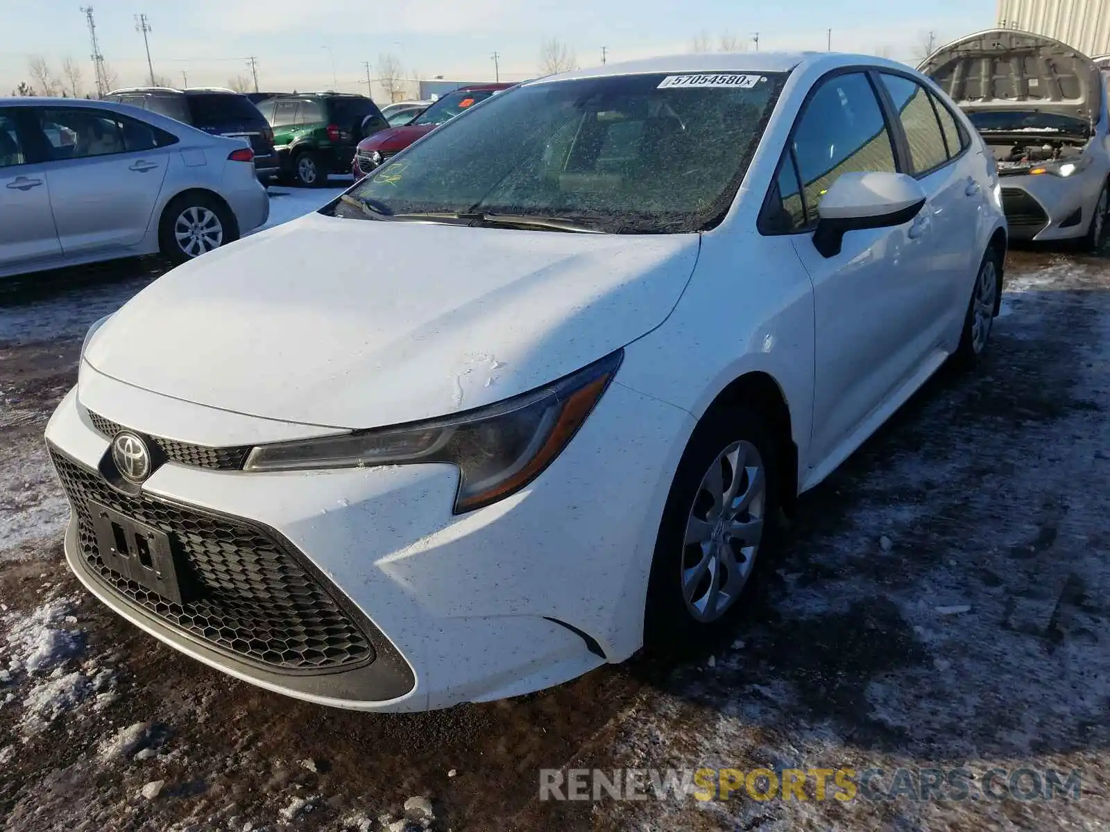 2 Photograph of a damaged car 5YFBPRBE0LP011267 TOYOTA COROLLA 2020