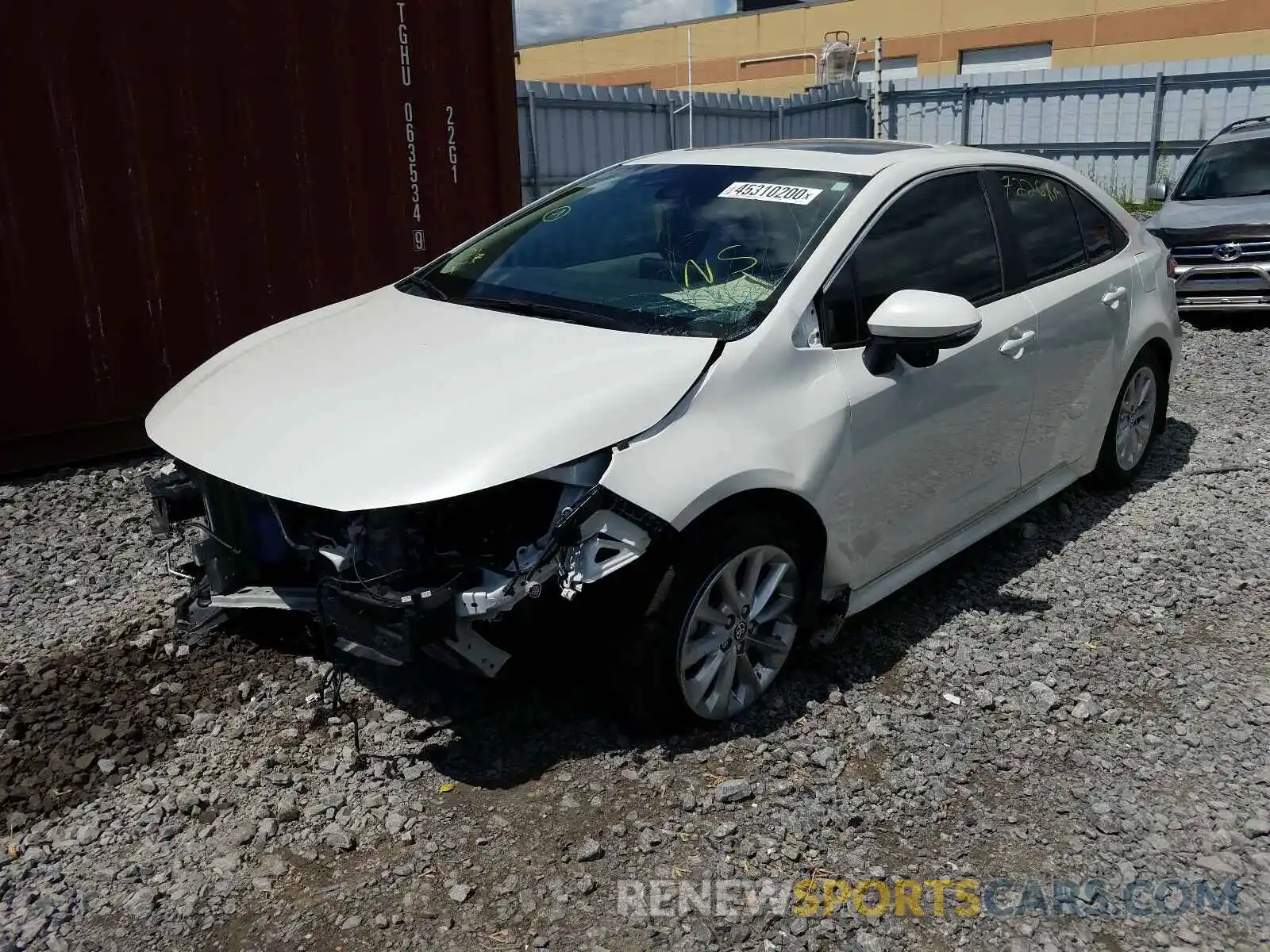 2 Photograph of a damaged car 5YFBPRBE0LP012855 TOYOTA COROLLA 2020