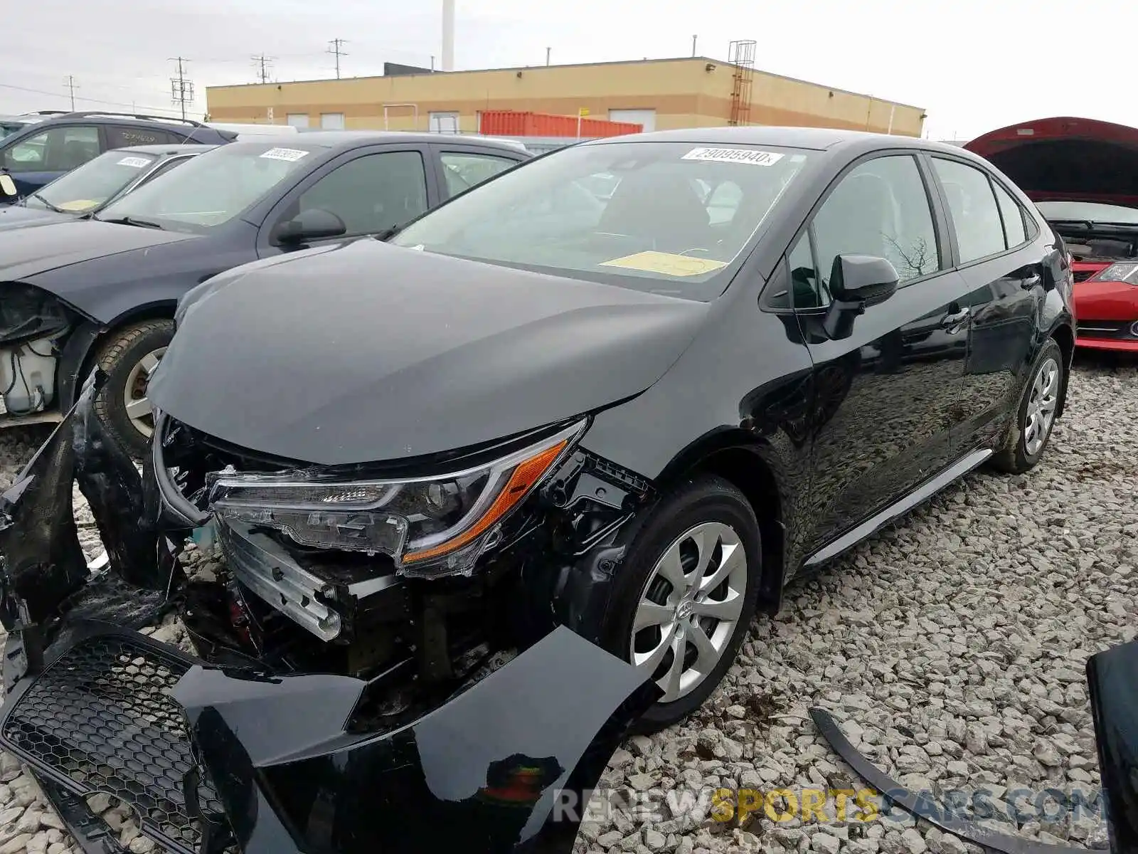 2 Photograph of a damaged car 5YFBPRBE0LP045452 TOYOTA COROLLA 2020