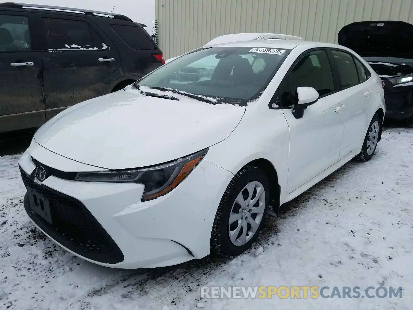 2 Photograph of a damaged car 5YFBPRBE1LP010600 TOYOTA COROLLA 2020