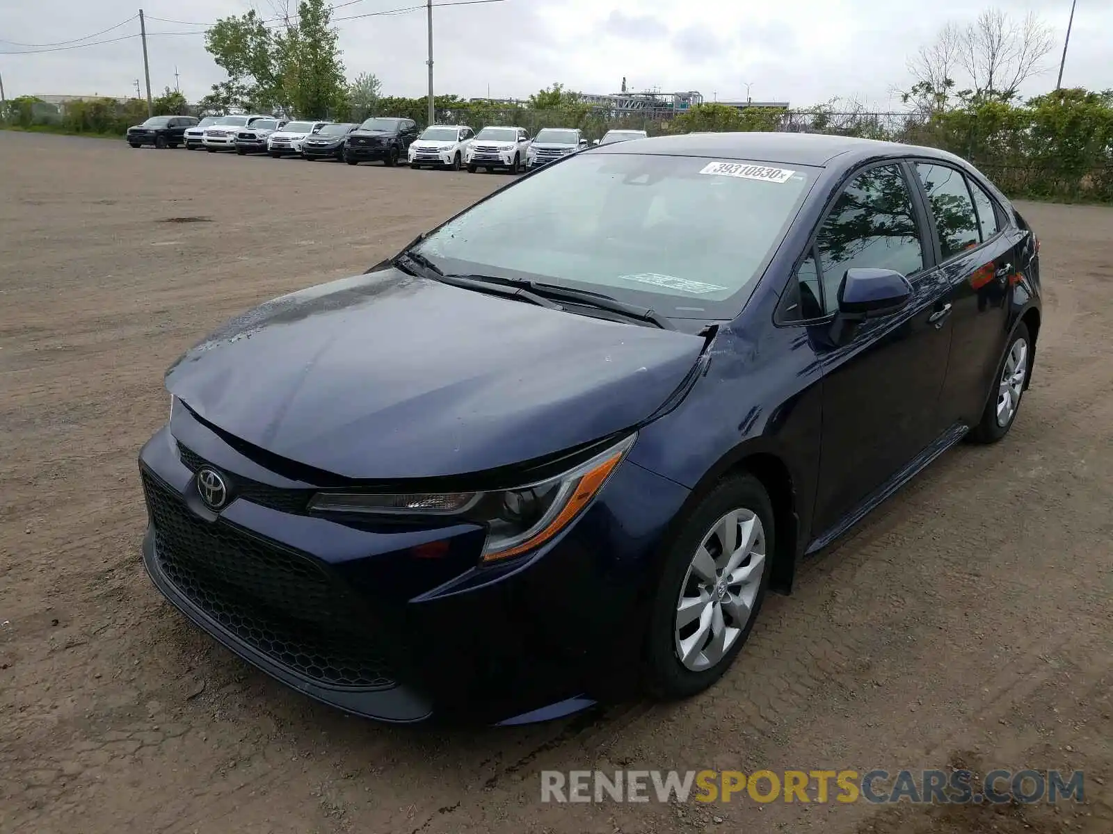 2 Photograph of a damaged car 5YFBPRBE1LP022116 TOYOTA COROLLA 2020