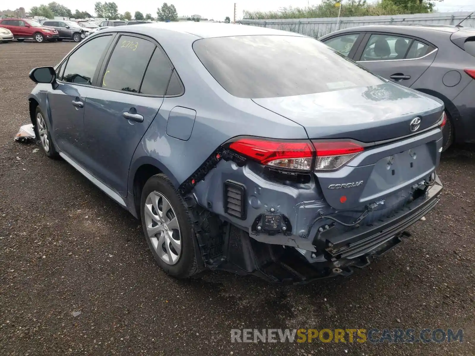 3 Photograph of a damaged car 5YFBPRBE1LP041717 TOYOTA COROLLA 2020