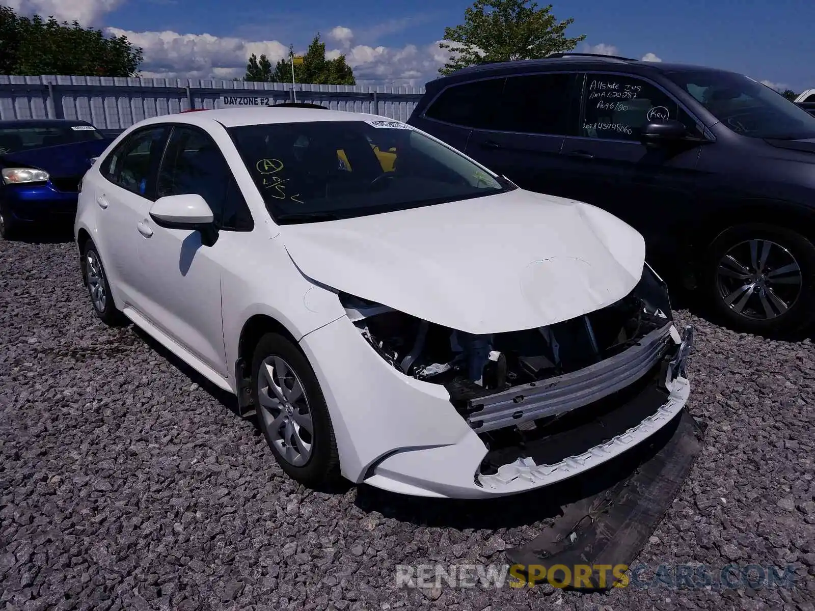 1 Photograph of a damaged car 5YFBPRBE1LP080131 TOYOTA COROLLA 2020