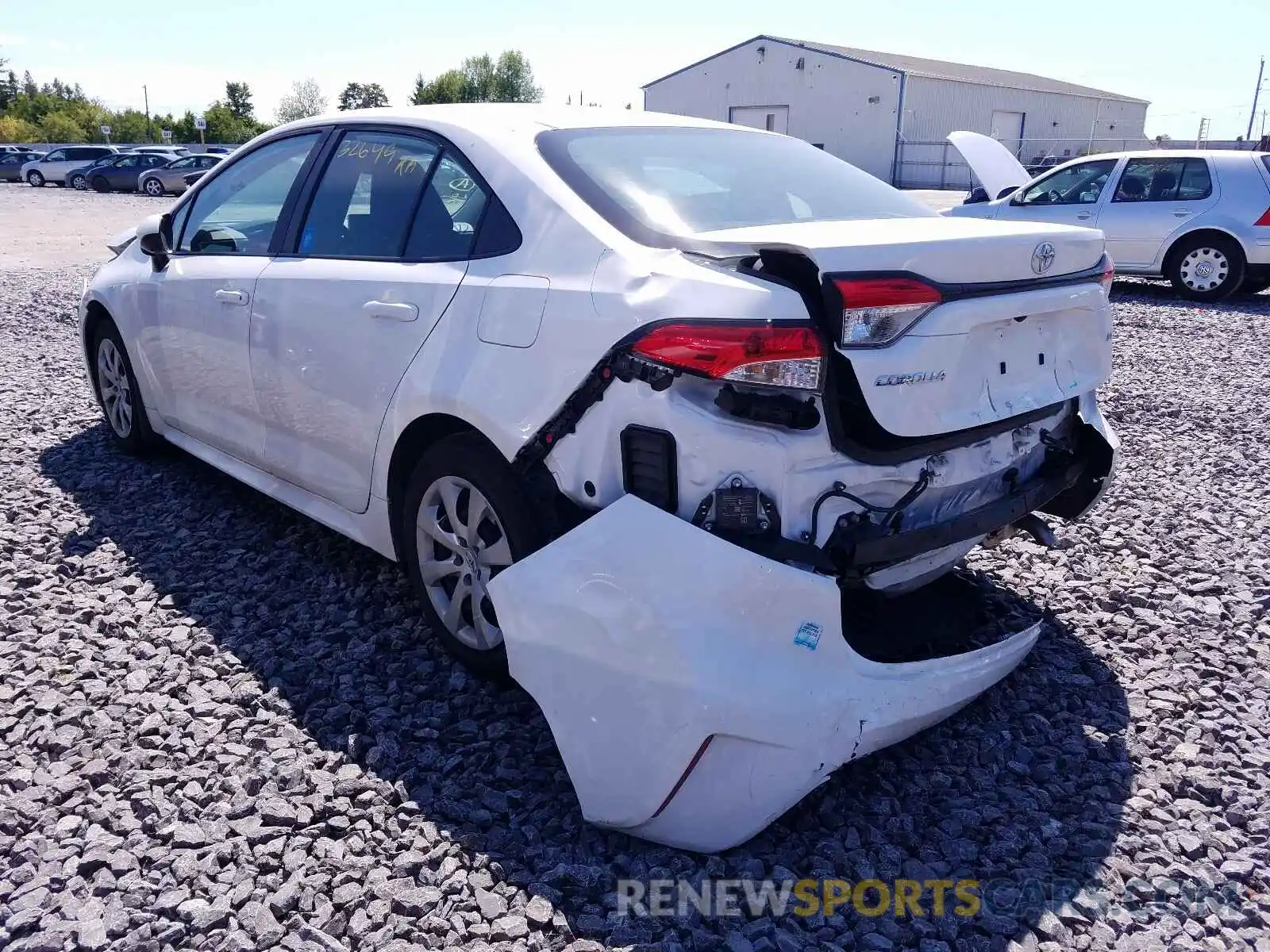 3 Photograph of a damaged car 5YFBPRBE1LP080131 TOYOTA COROLLA 2020