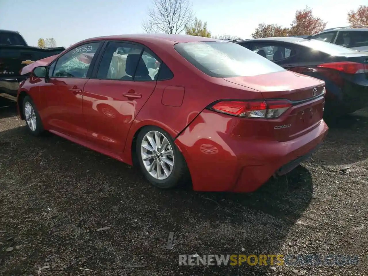 3 Photograph of a damaged car 5YFBPRBE1LP101270 TOYOTA COROLLA 2020