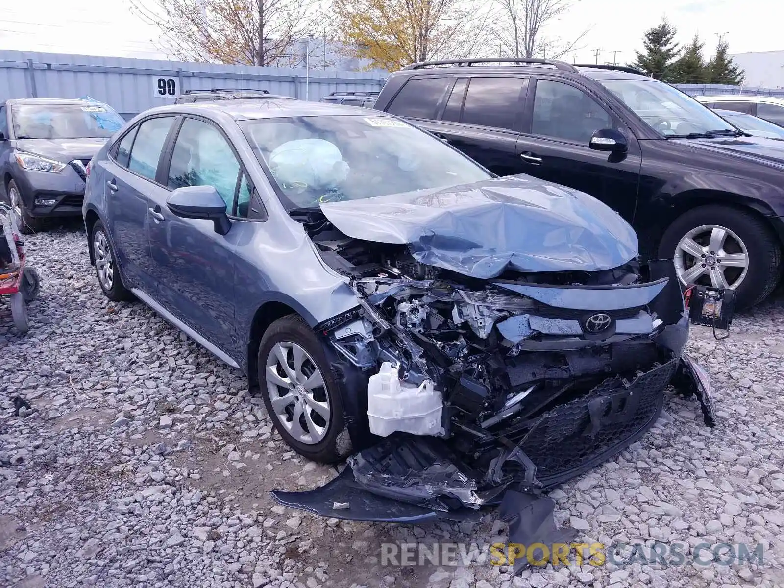 1 Photograph of a damaged car 5YFBPRBE1LP114780 TOYOTA COROLLA 2020