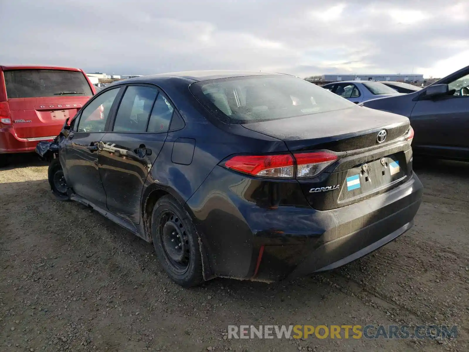 3 Photograph of a damaged car 5YFBPRBE1LP134818 TOYOTA COROLLA 2020