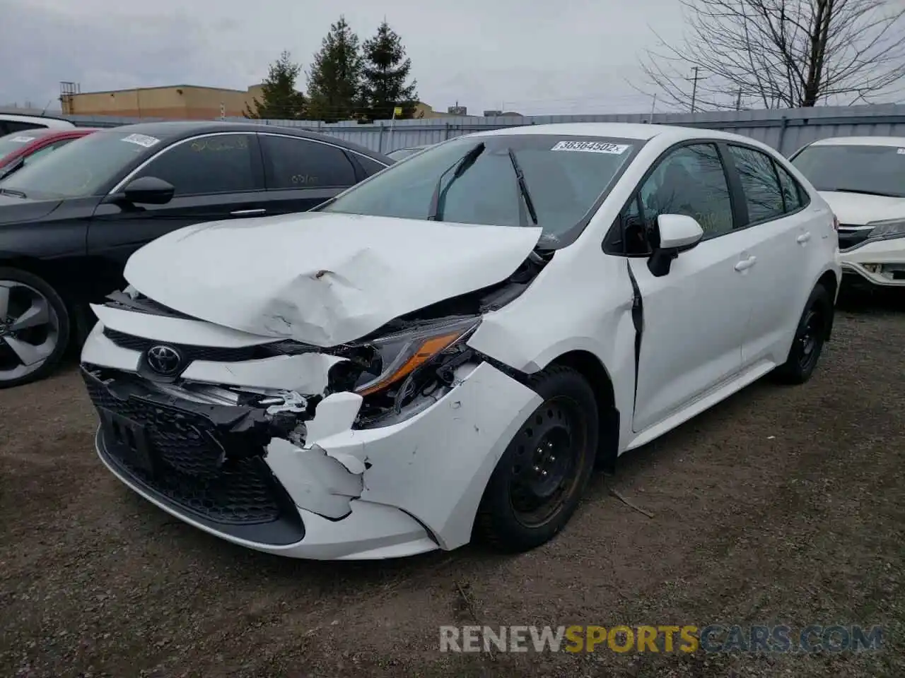 2 Photograph of a damaged car 5YFBPRBE1LP143003 TOYOTA COROLLA 2020