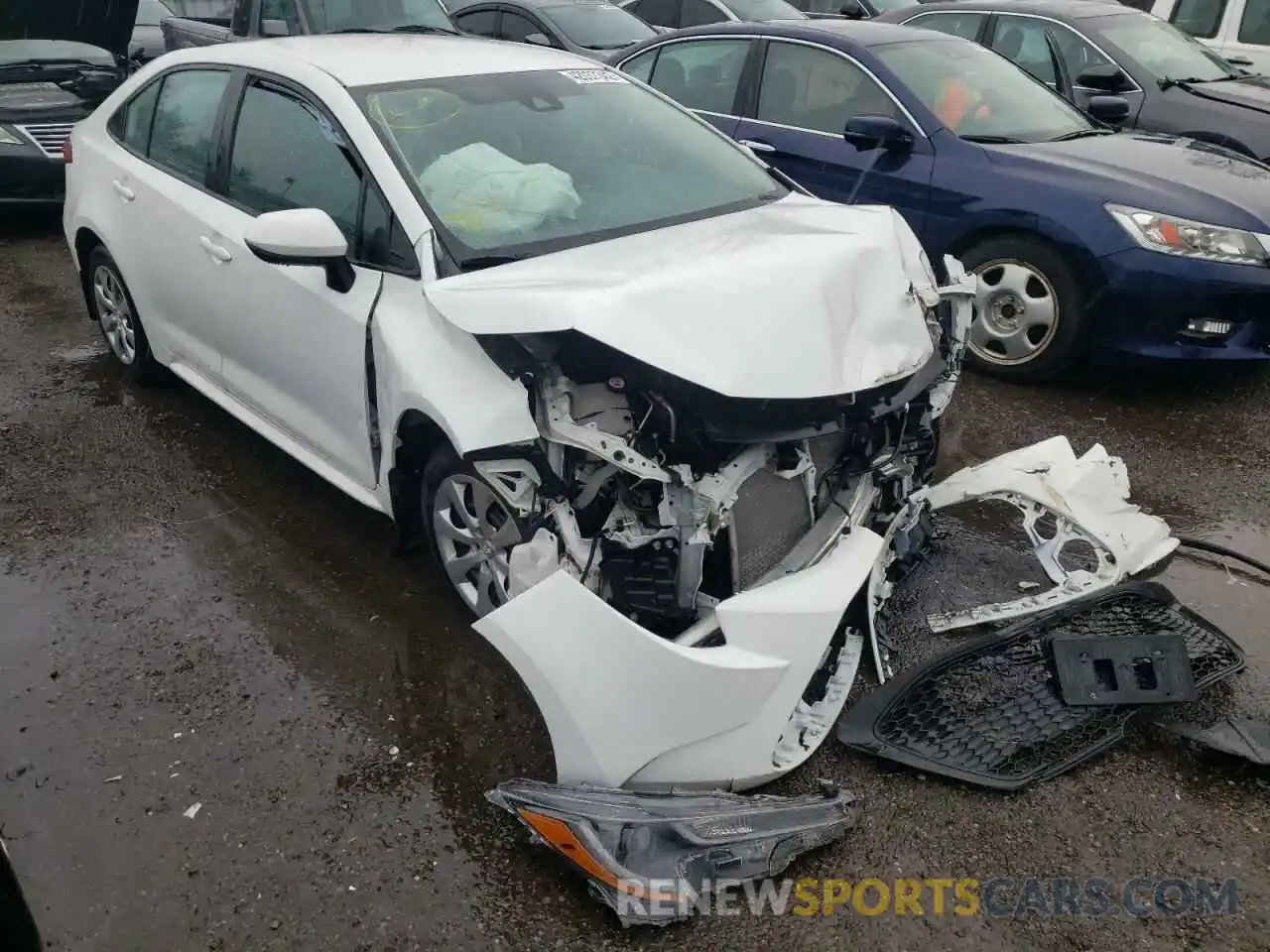 1 Photograph of a damaged car 5YFBPRBE2LP015353 TOYOTA COROLLA 2020