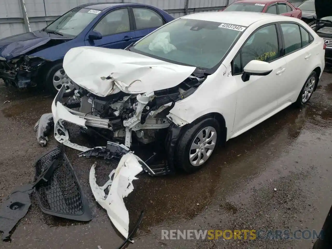 2 Photograph of a damaged car 5YFBPRBE2LP015353 TOYOTA COROLLA 2020