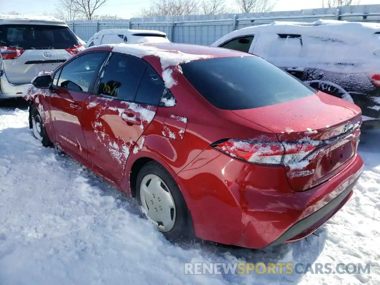 3 Photograph of a damaged car 5YFBPRBE2LP064830 TOYOTA COROLLA 2020