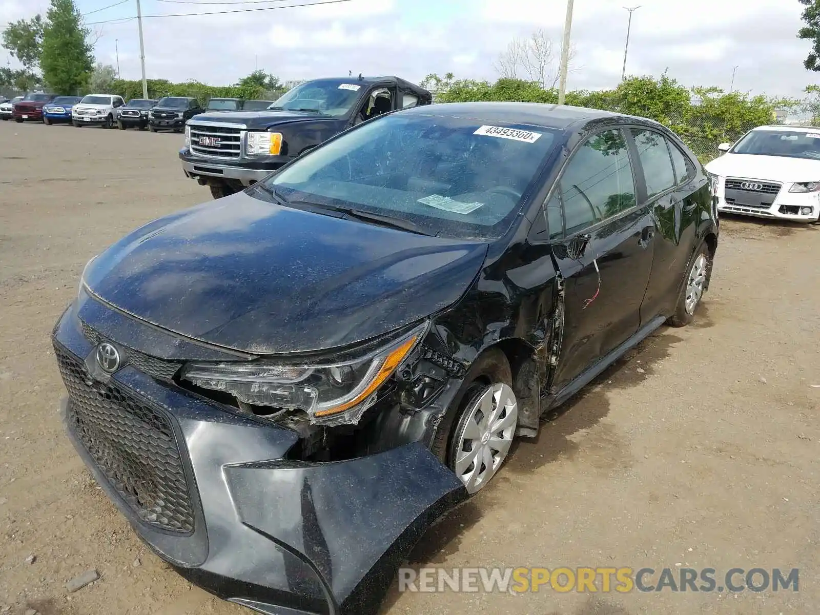 2 Photograph of a damaged car 5YFBPRBE3LP023445 TOYOTA COROLLA 2020