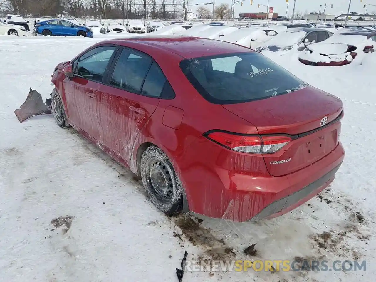 3 Photograph of a damaged car 5YFBPRBE3LP026961 TOYOTA COROLLA 2020