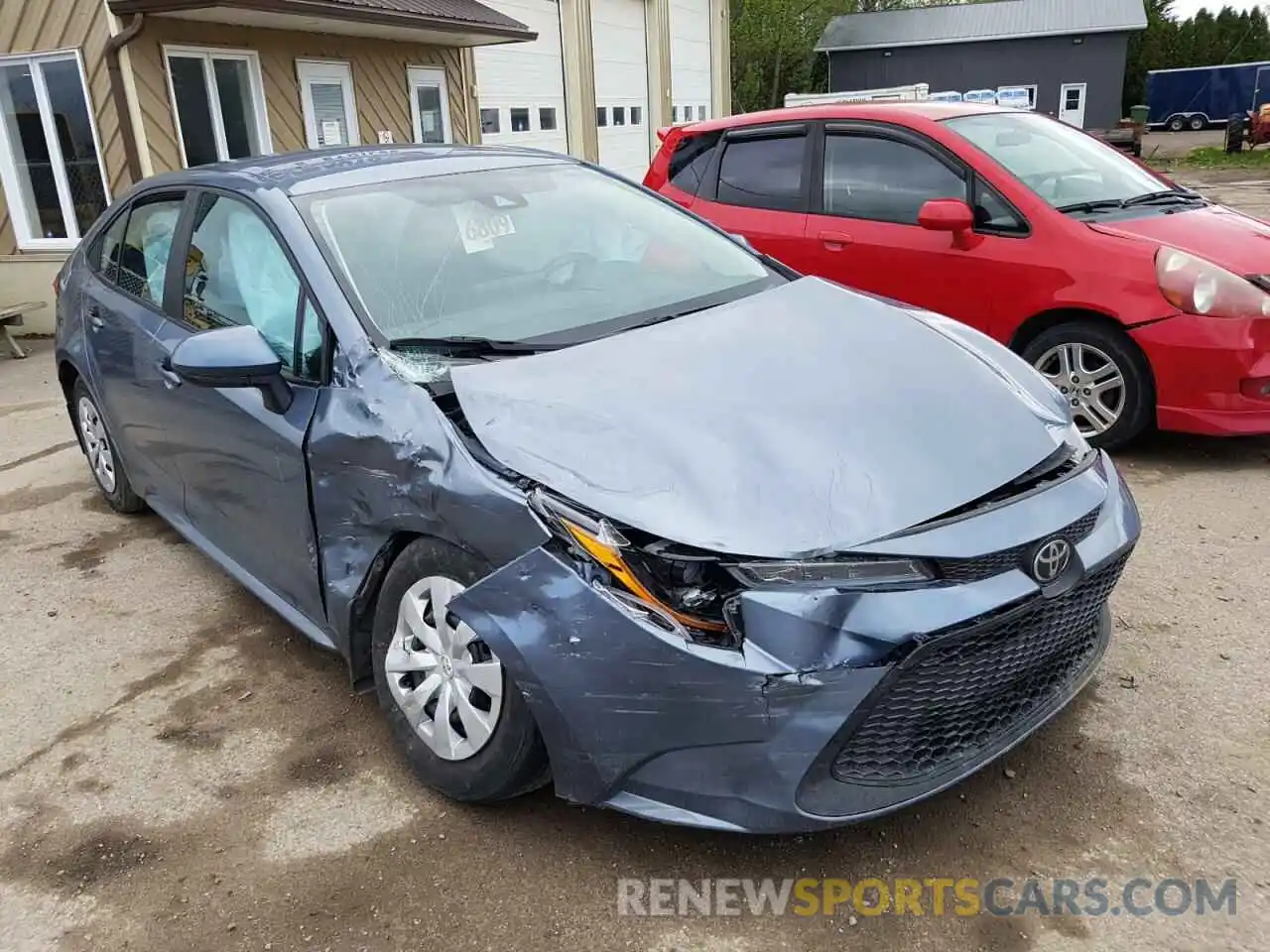 1 Photograph of a damaged car 5YFBPRBE3LP038382 TOYOTA COROLLA 2020