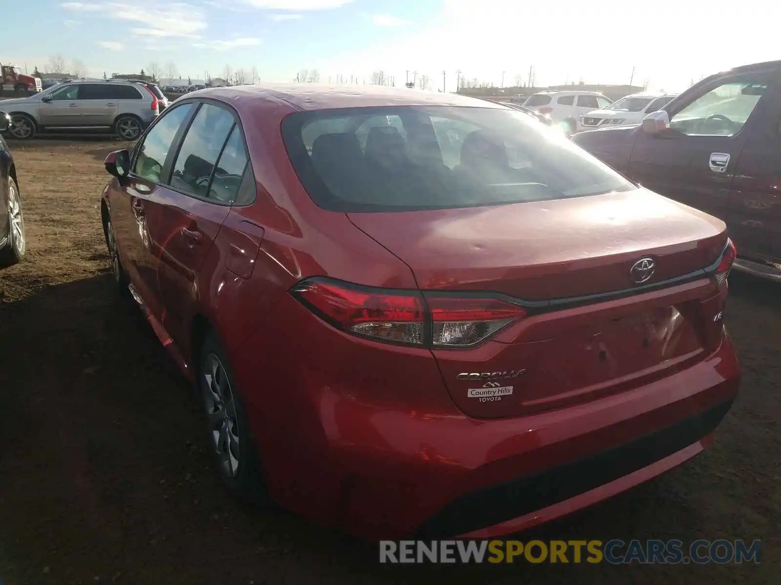 3 Photograph of a damaged car 5YFBPRBE3LP058700 TOYOTA COROLLA 2020