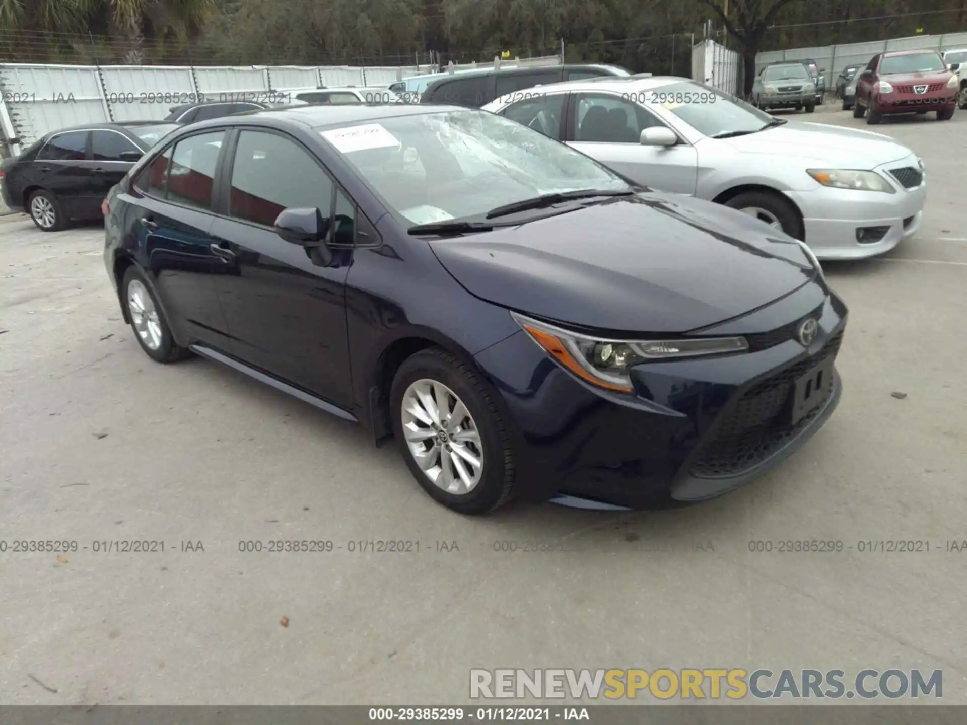 1 Photograph of a damaged car 5YFBPRBE3LP103828 TOYOTA COROLLA 2020