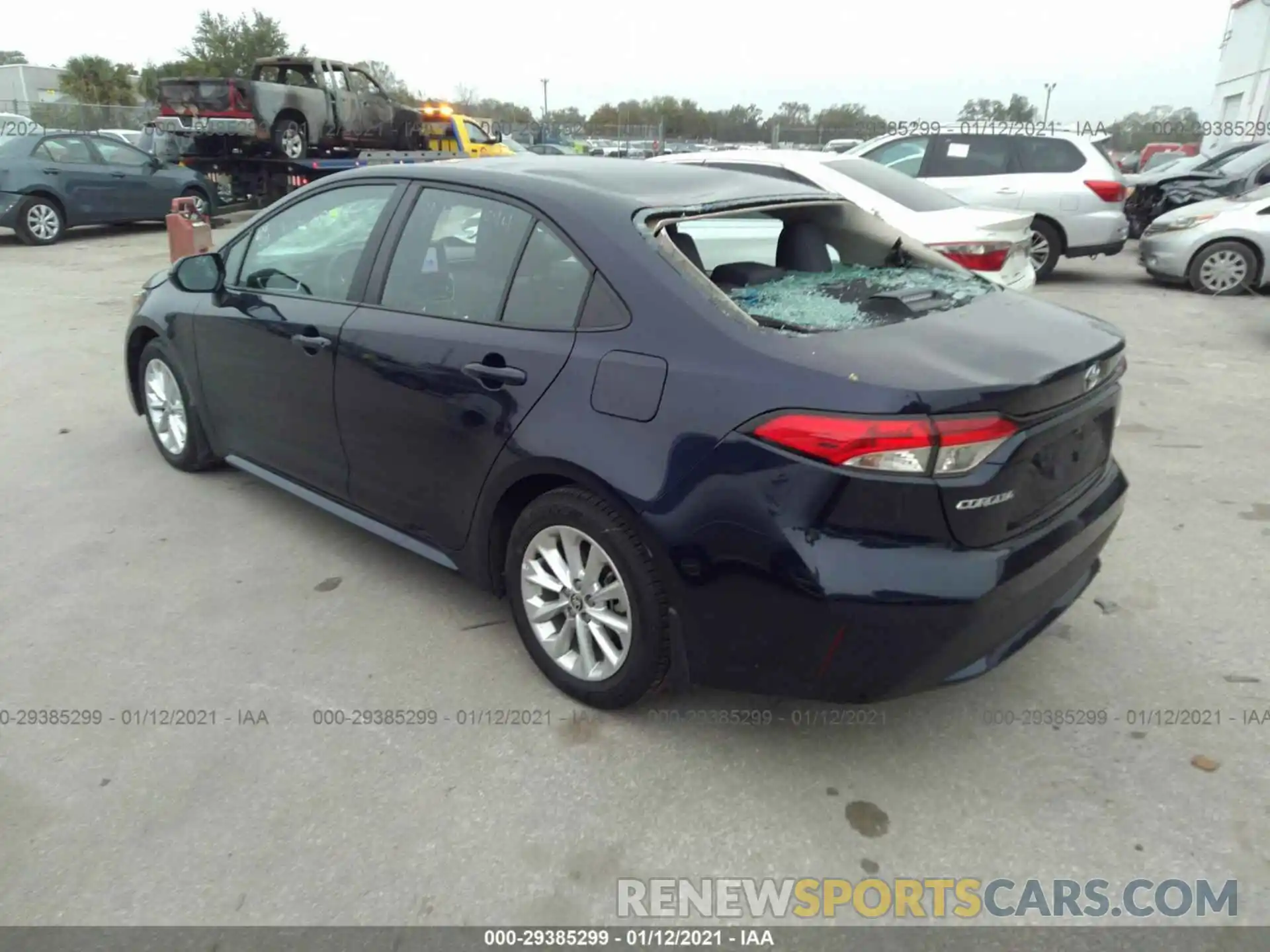 3 Photograph of a damaged car 5YFBPRBE3LP103828 TOYOTA COROLLA 2020