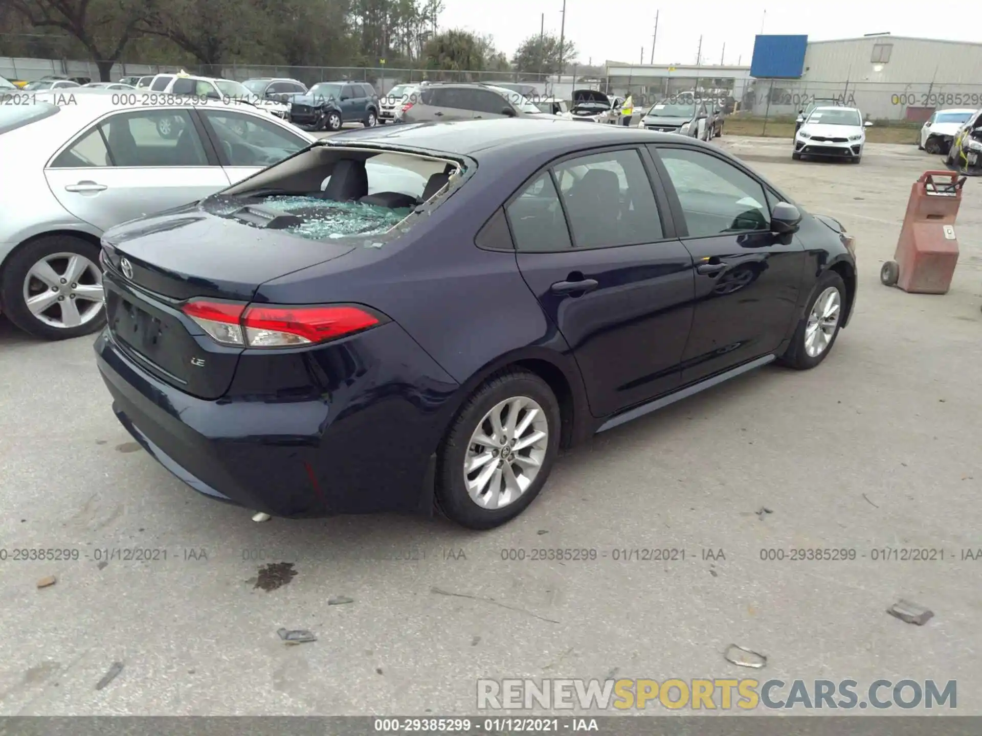 4 Photograph of a damaged car 5YFBPRBE3LP103828 TOYOTA COROLLA 2020