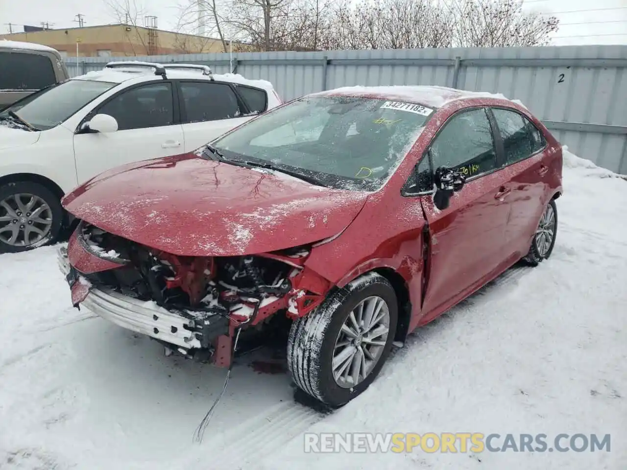 2 Photograph of a damaged car 5YFBPRBE3LP105918 TOYOTA COROLLA 2020