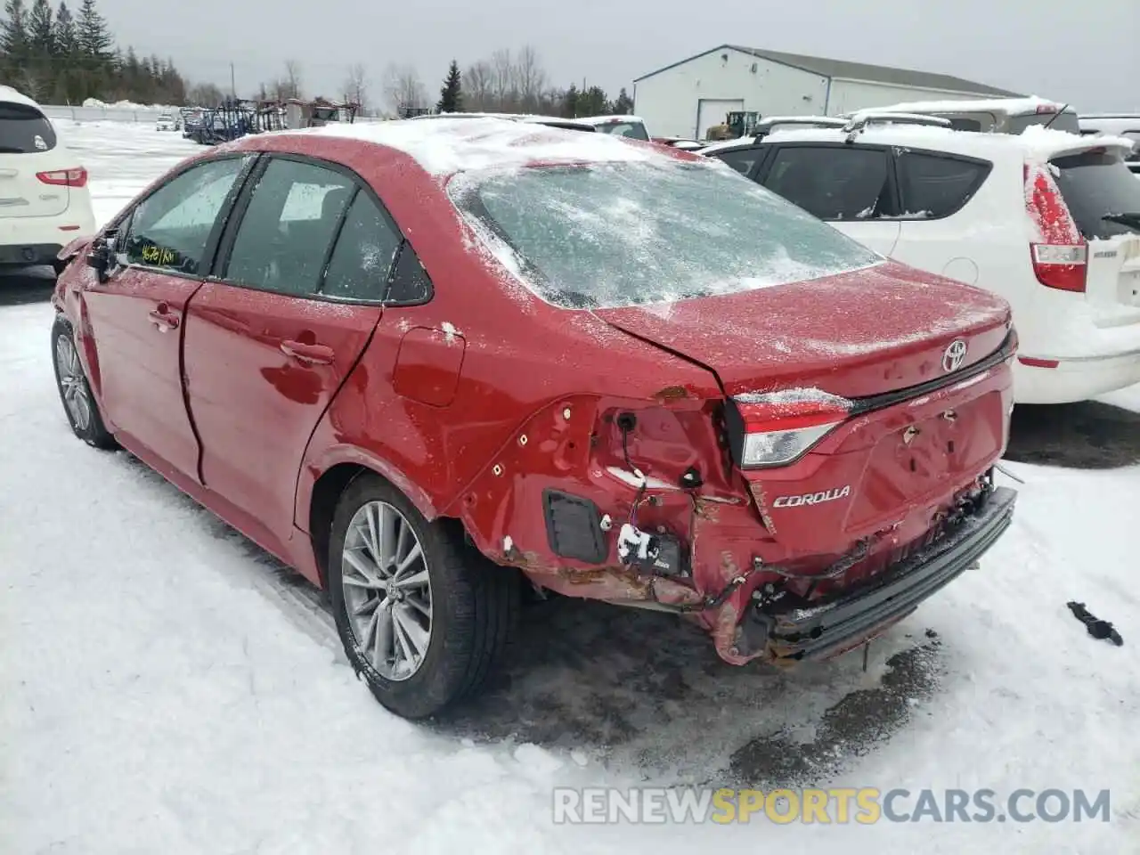 3 Photograph of a damaged car 5YFBPRBE3LP105918 TOYOTA COROLLA 2020