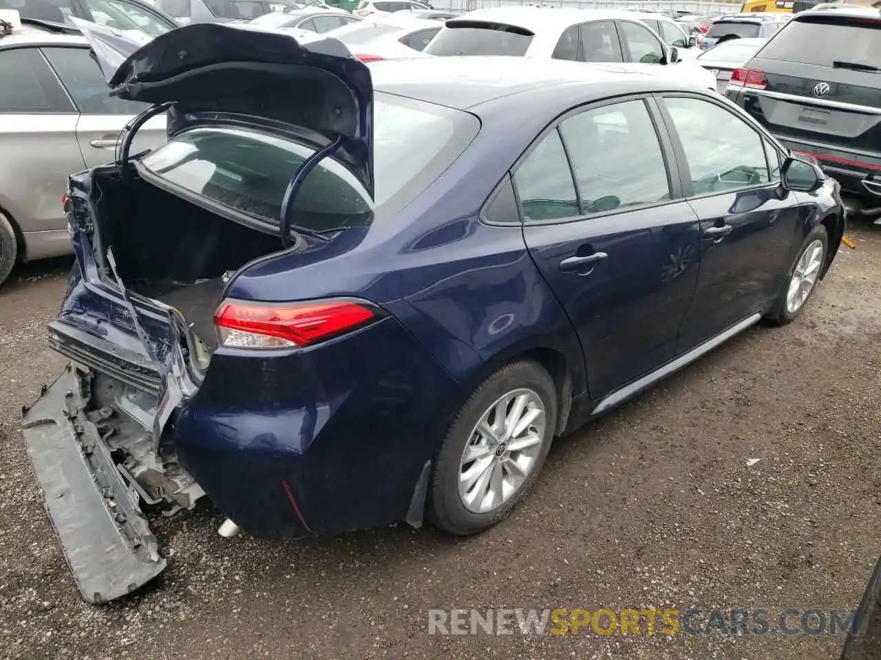 4 Photograph of a damaged car 5YFBPRBE3LP118295 TOYOTA COROLLA 2020