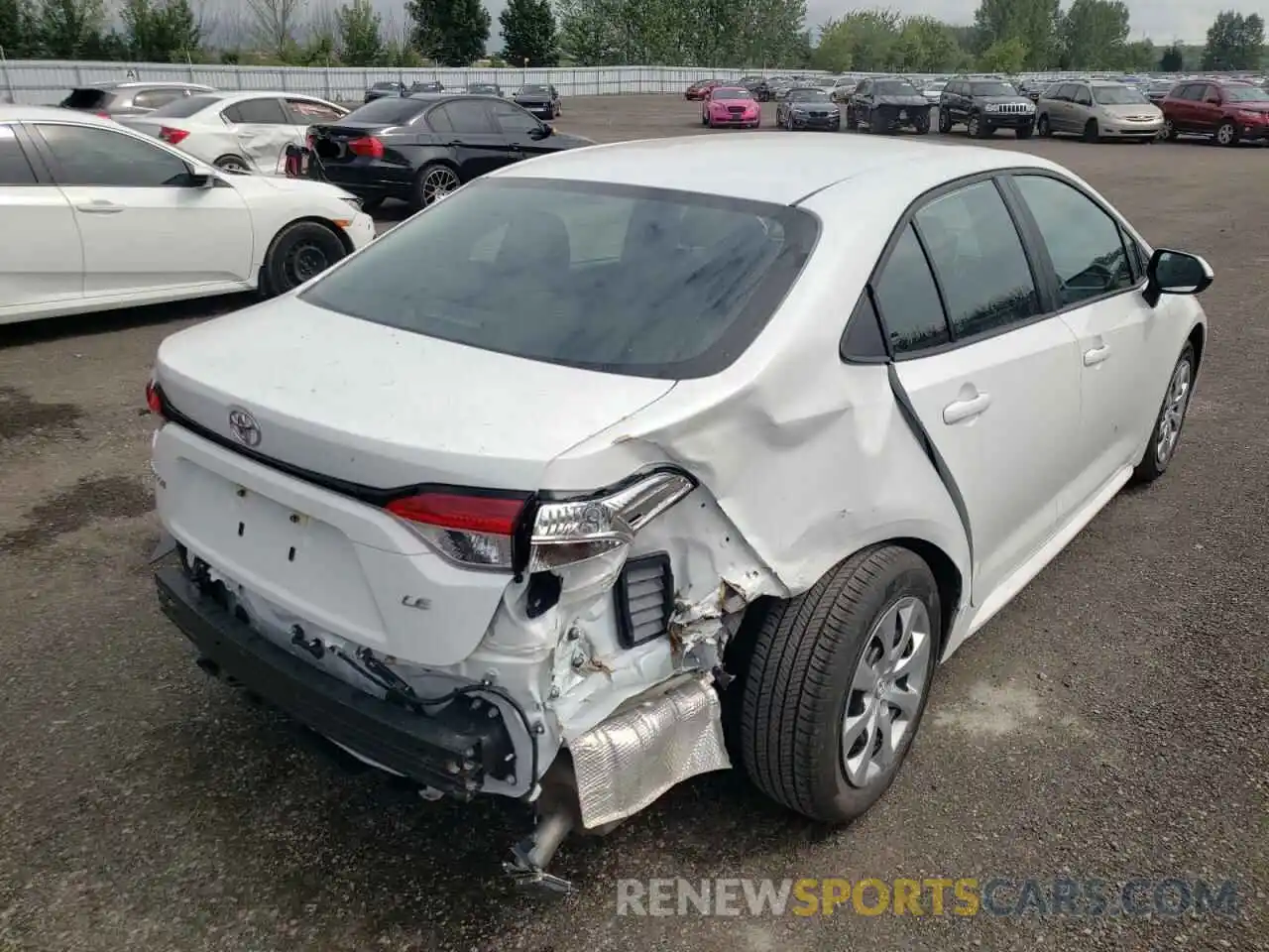 4 Photograph of a damaged car 5YFBPRBE3LP136490 TOYOTA COROLLA 2020