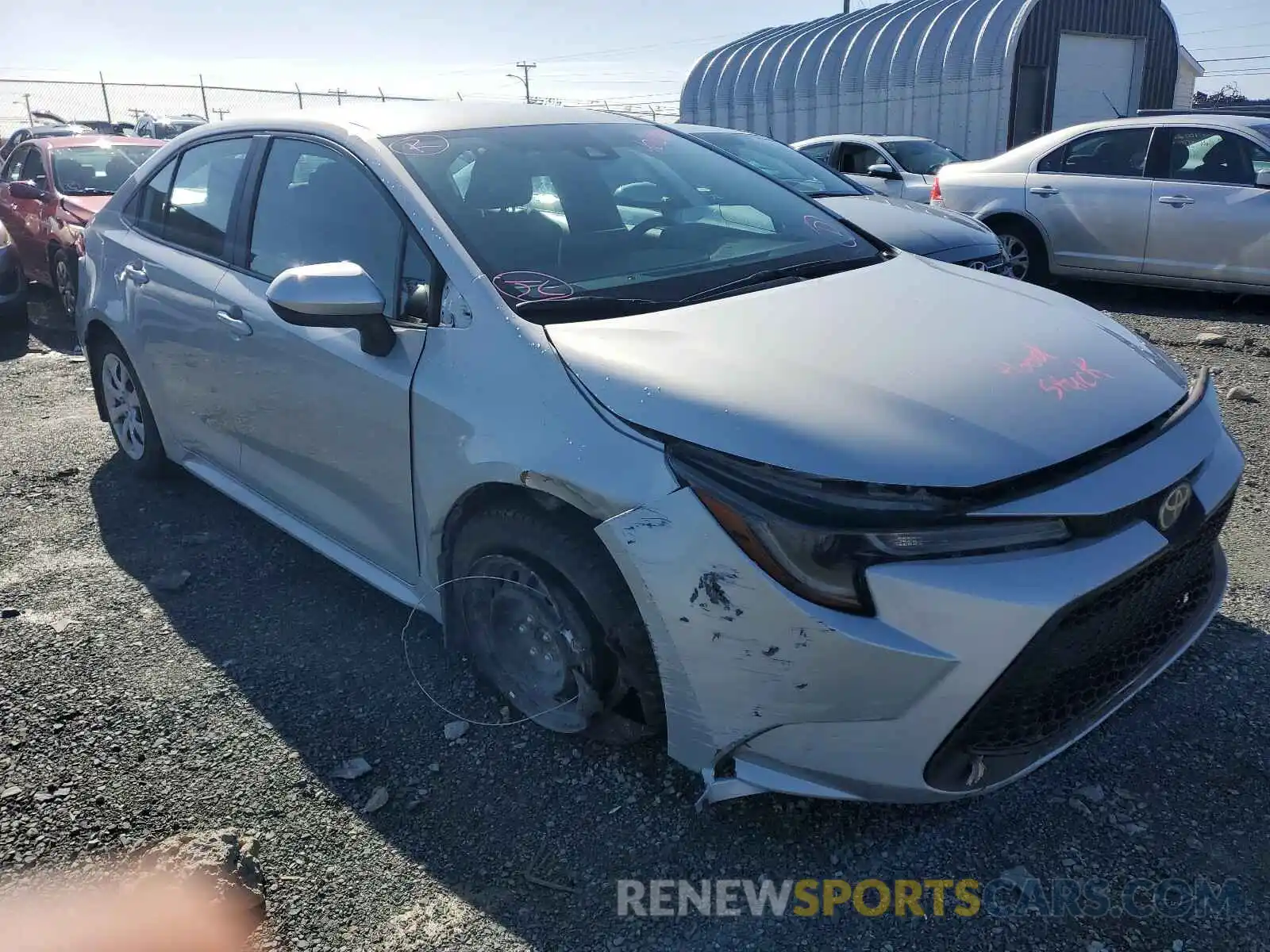 1 Photograph of a damaged car 5YFBPRBE4LP002670 TOYOTA COROLLA 2020