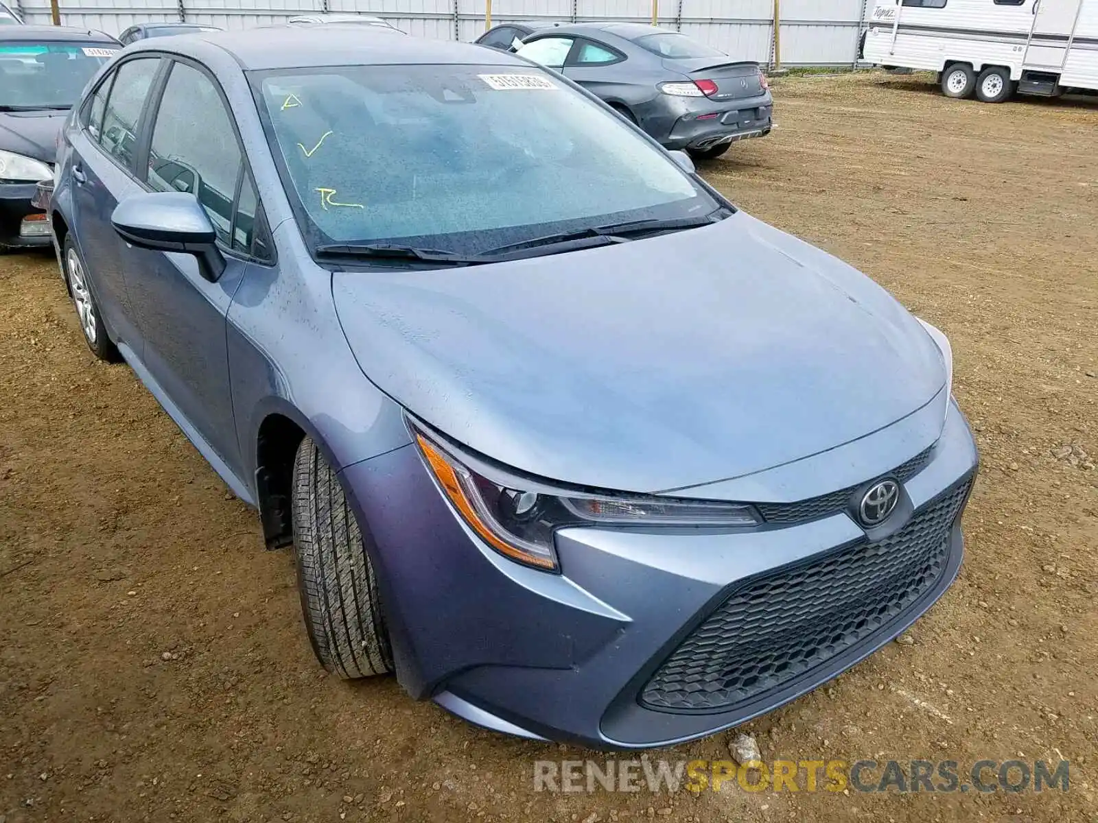 1 Photograph of a damaged car 5YFBPRBE4LP006072 TOYOTA COROLLA 2020