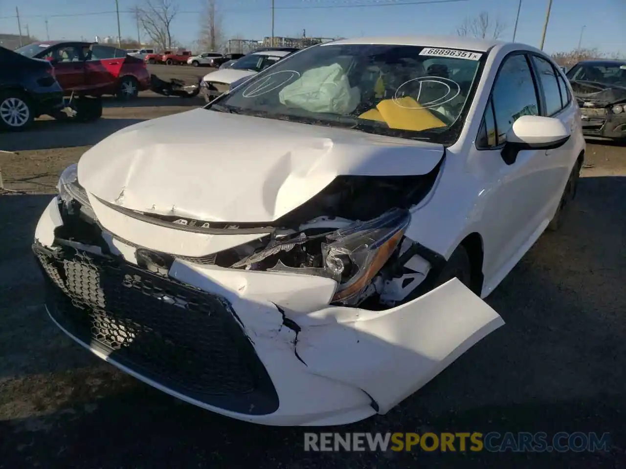 2 Photograph of a damaged car 5YFBPRBE4LP008579 TOYOTA COROLLA 2020