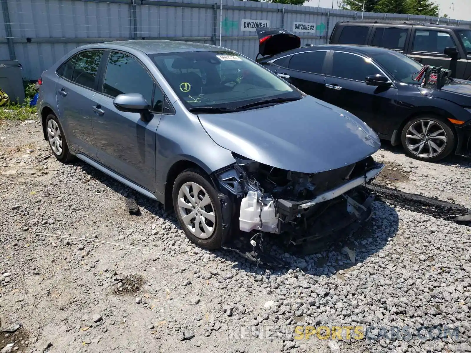 1 Photograph of a damaged car 5YFBPRBE4LP015726 TOYOTA COROLLA 2020