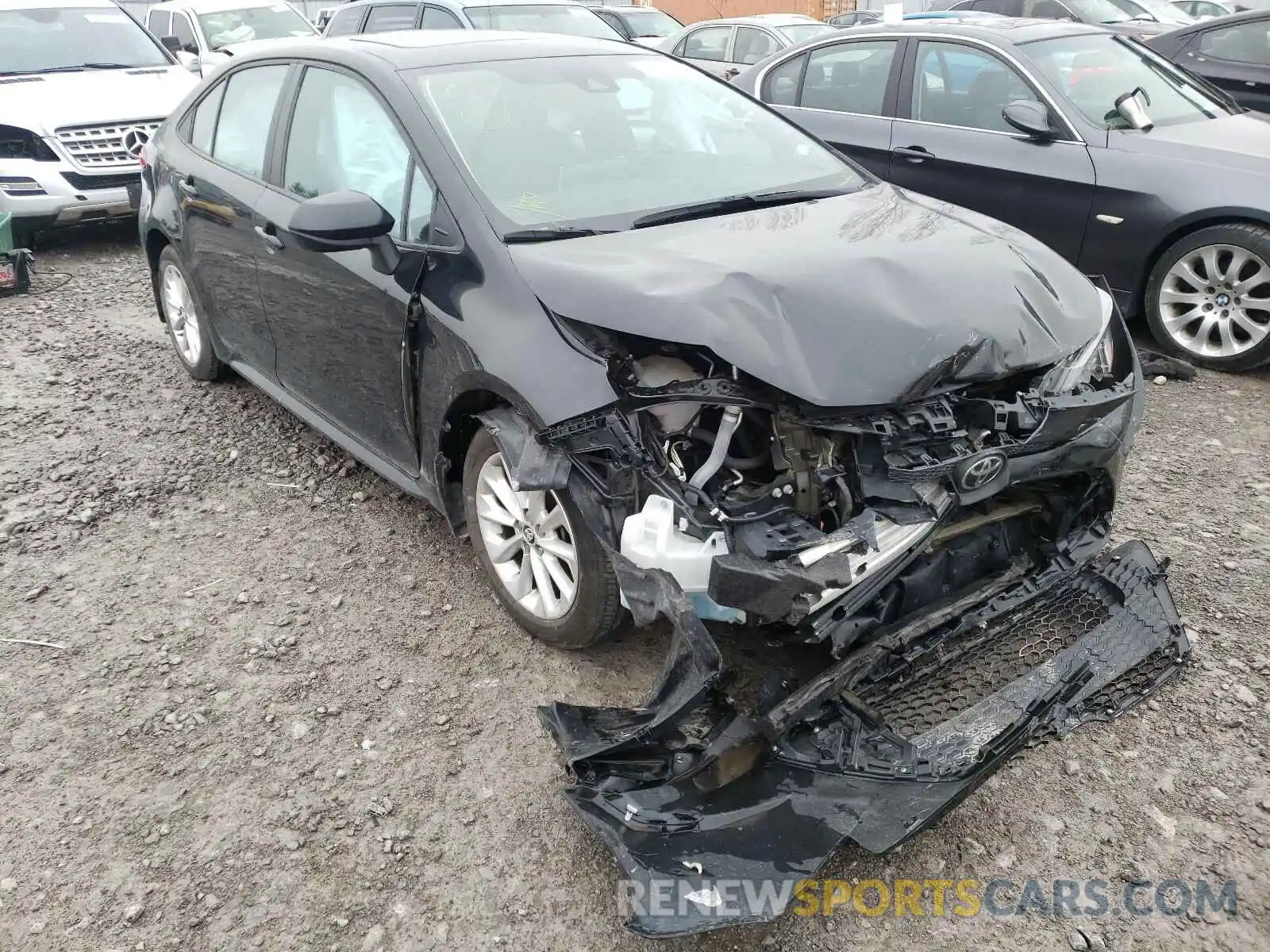 1 Photograph of a damaged car 5YFBPRBE4LP028671 TOYOTA COROLLA 2020