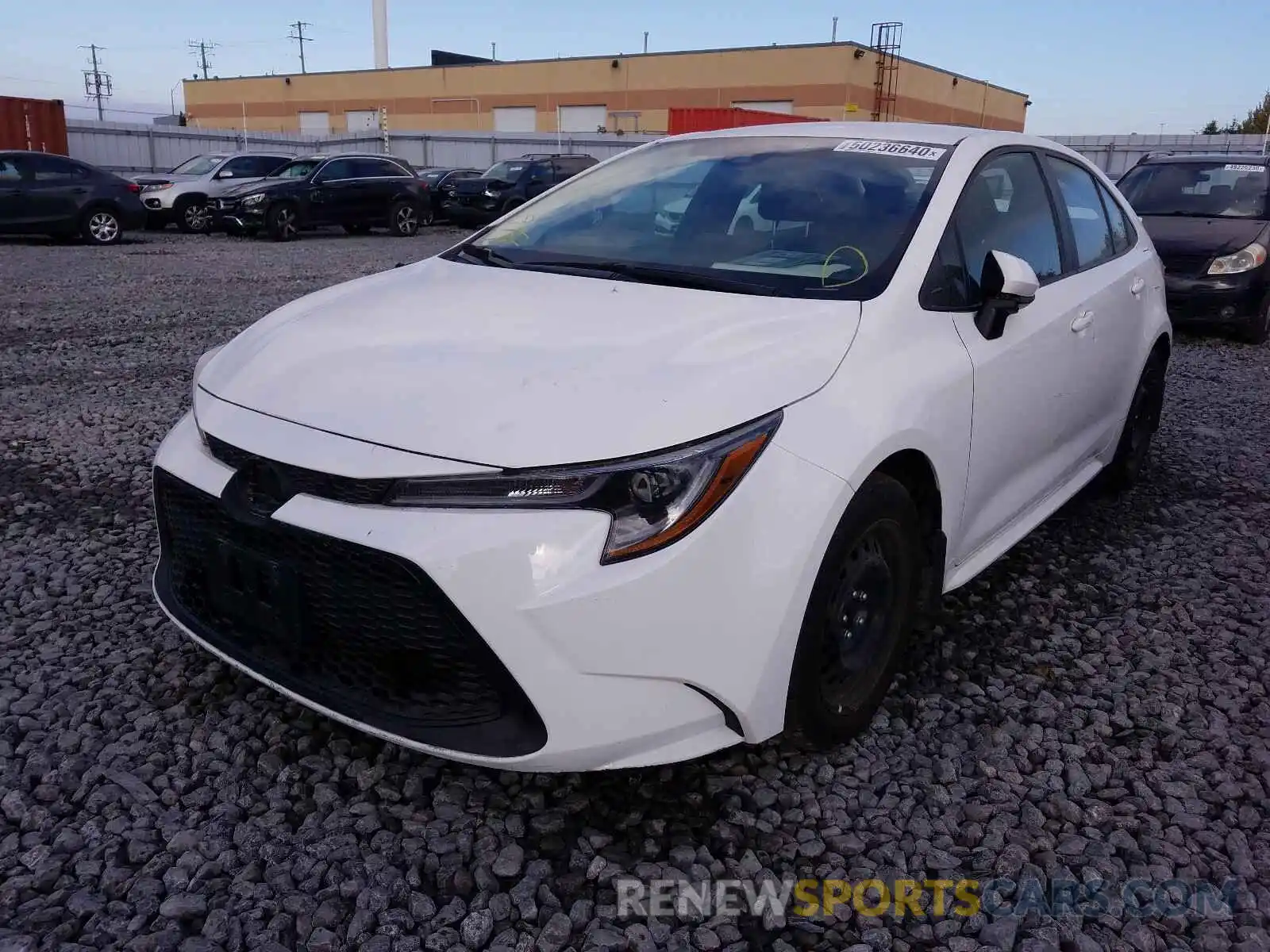 2 Photograph of a damaged car 5YFBPRBE5LP004122 TOYOTA COROLLA 2020