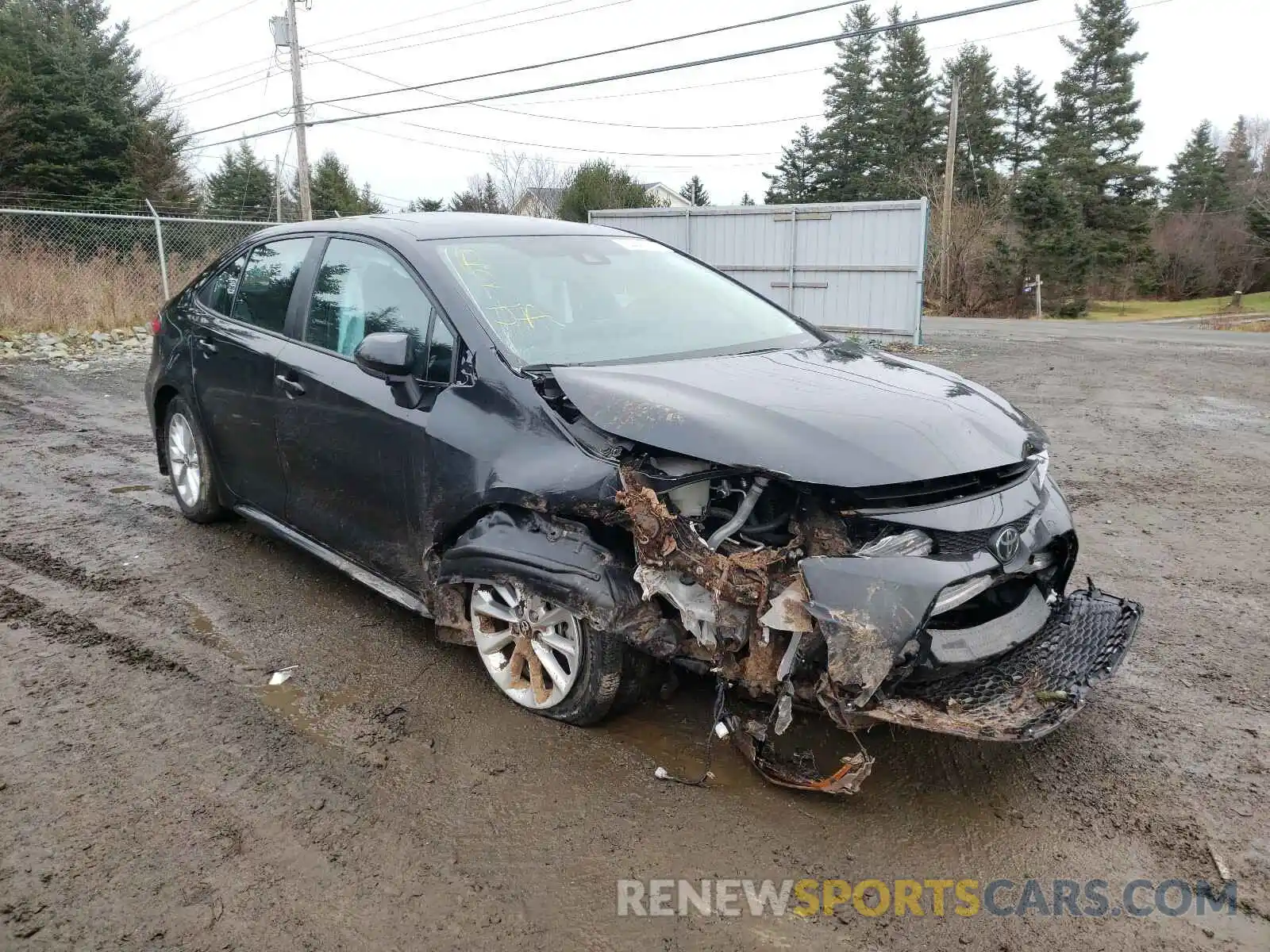 1 Photograph of a damaged car 5YFBPRBE5LP019011 TOYOTA COROLLA 2020