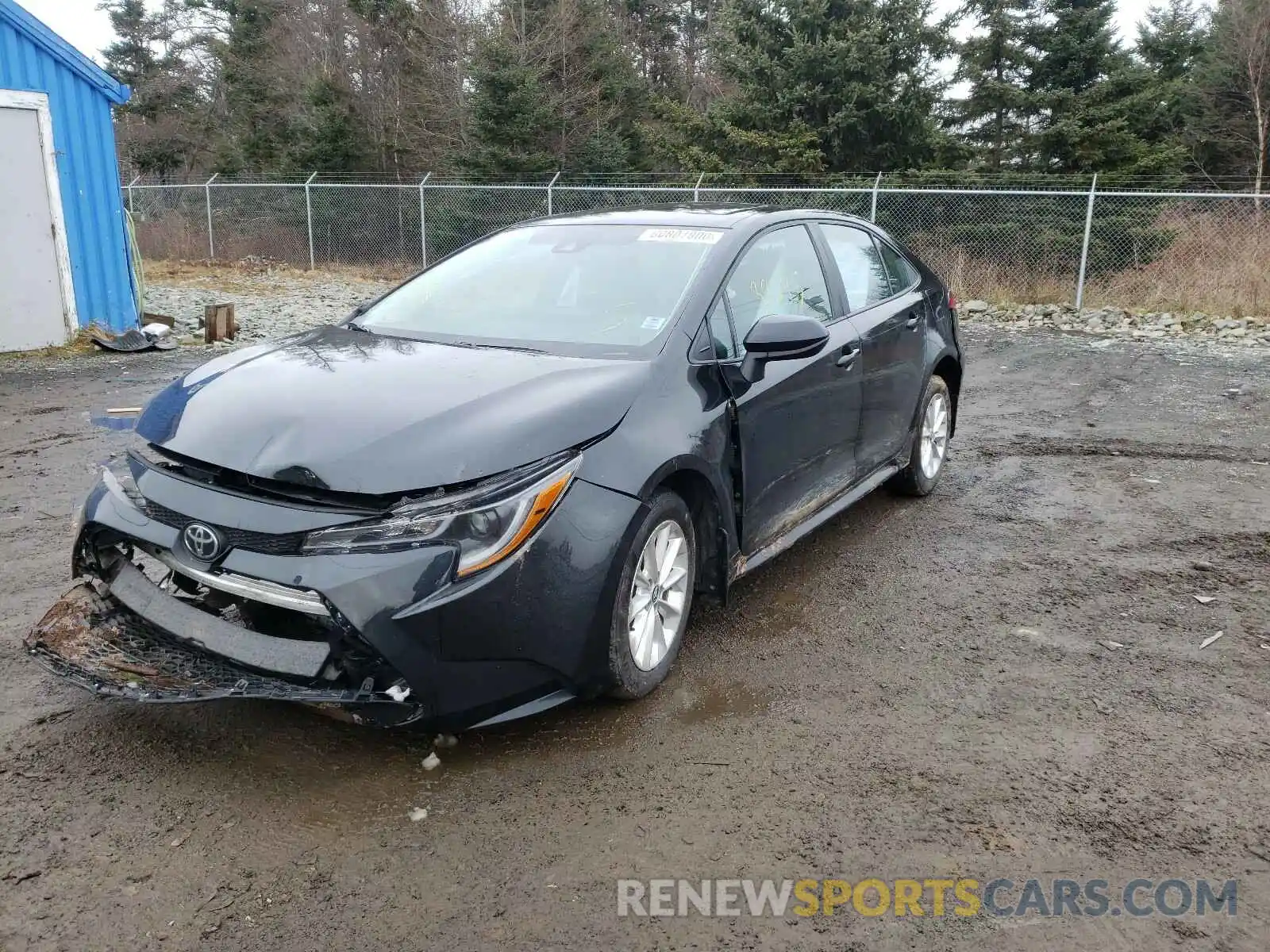 2 Photograph of a damaged car 5YFBPRBE5LP019011 TOYOTA COROLLA 2020