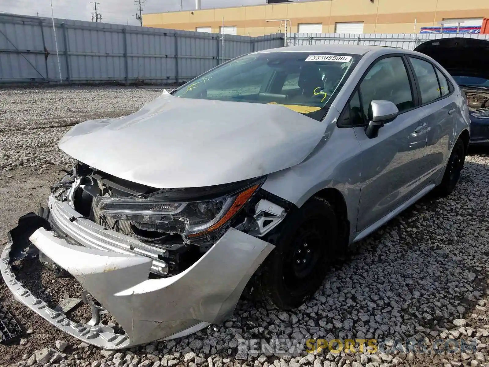 2 Photograph of a damaged car 5YFBPRBE5LP026072 TOYOTA COROLLA 2020