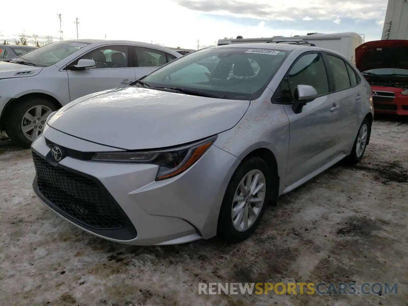 2 Photograph of a damaged car 5YFBPRBE5LP029389 TOYOTA COROLLA 2020