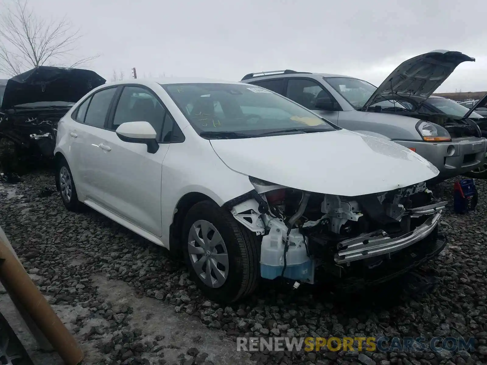 1 Photograph of a damaged car 5YFBPRBE6LP022273 TOYOTA COROLLA 2020