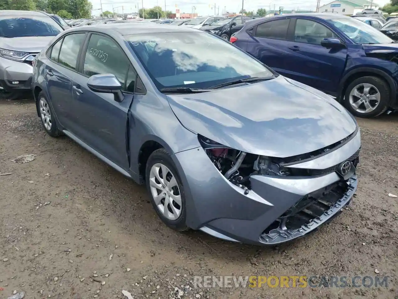 1 Photograph of a damaged car 5YFBPRBE6LP140159 TOYOTA COROLLA 2020