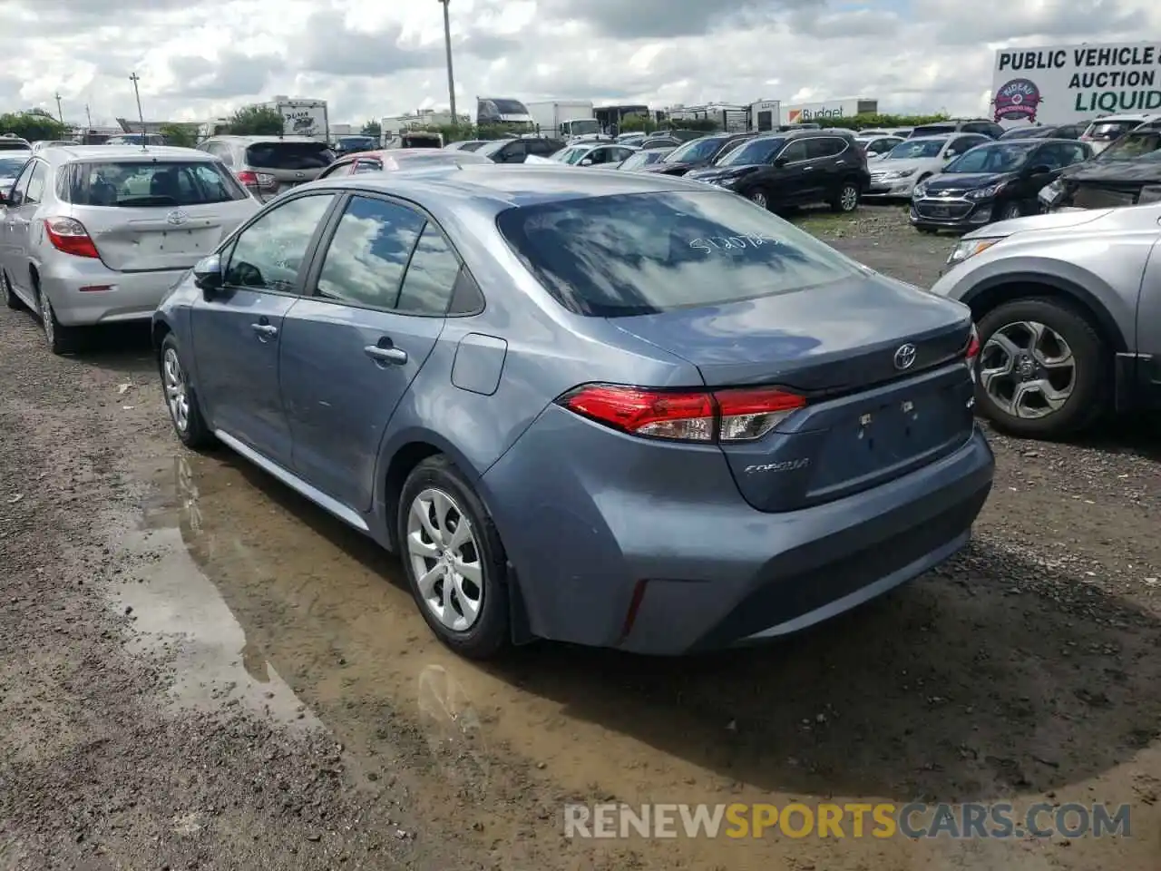 3 Photograph of a damaged car 5YFBPRBE6LP140159 TOYOTA COROLLA 2020