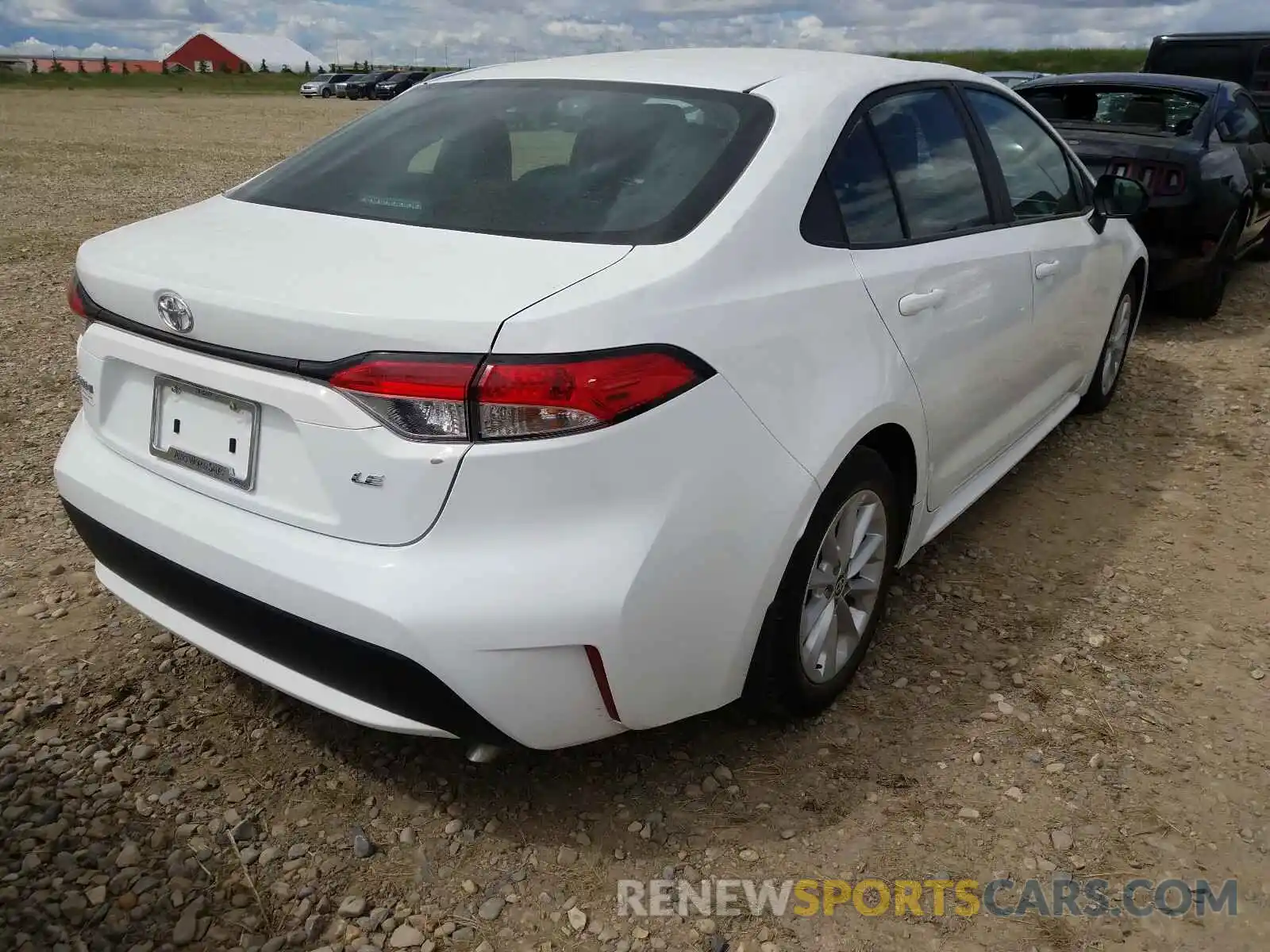 4 Photograph of a damaged car 5YFBPRBE7LP012397 TOYOTA COROLLA 2020