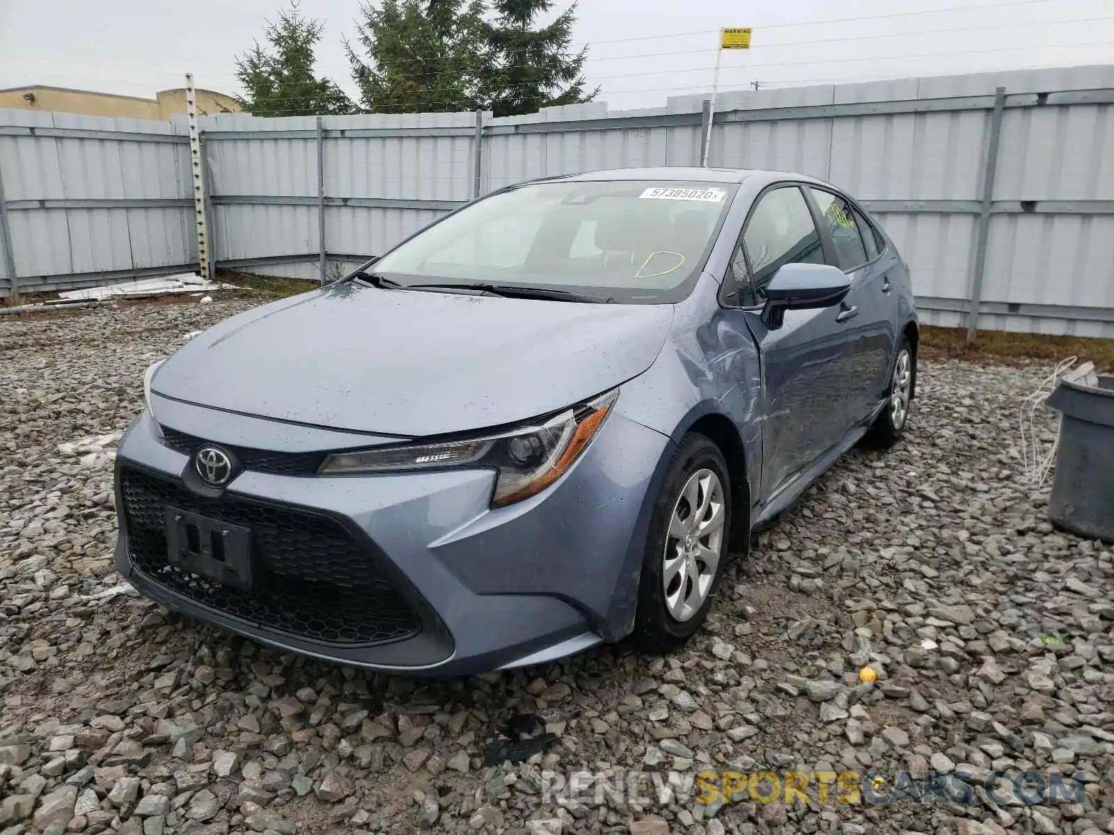 2 Photograph of a damaged car 5YFBPRBE7LP020449 TOYOTA COROLLA 2020